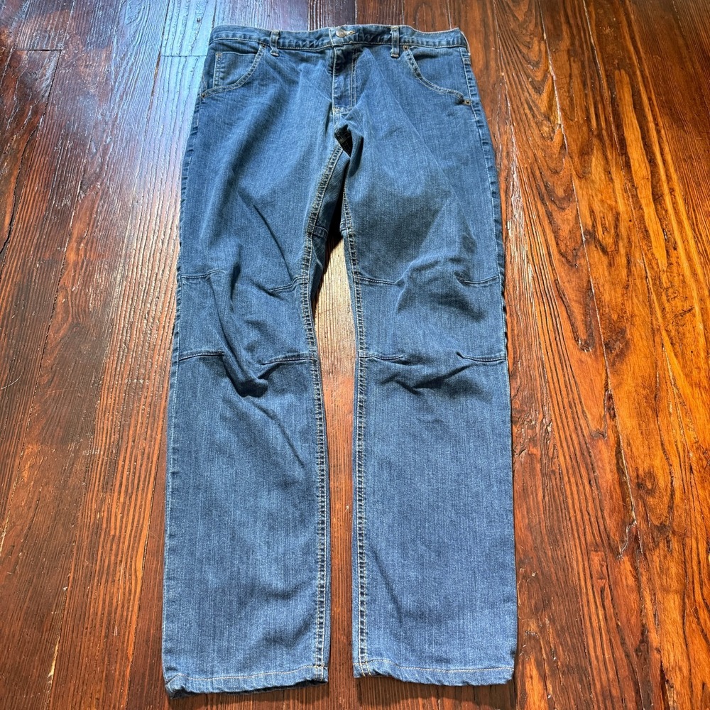 Dearborn Jeans Mens 36x30 Blue Commuter Stretch Straight Leg MADE IN USA Chicago